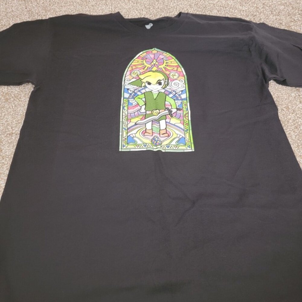 Vintage Legend Of Zelda Windwaker Shirt Men’s Sz Lg 2015 Nintendo Teefury Shirt